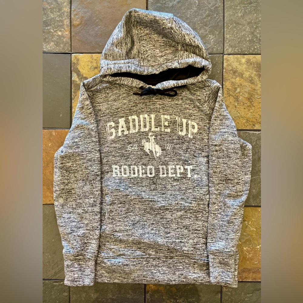 Saddle Up Rodeo Dept Gray Hoodie